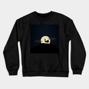 Deer and moon Crewneck Sweatshirt